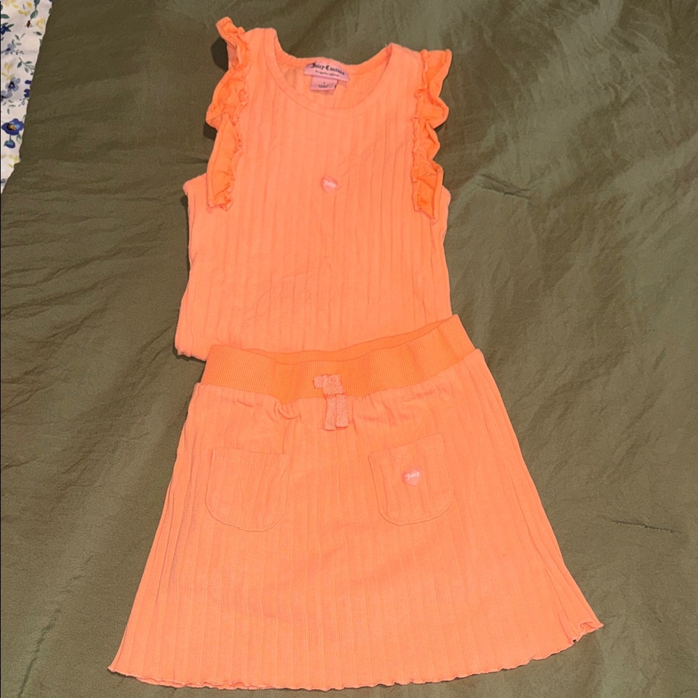 Juicy Couture Kids Matching Set in Orange
